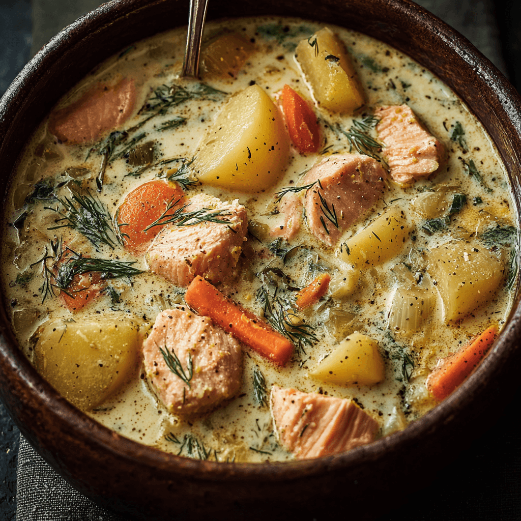 5 Simple Steps to Creamy Salmon Chowder Recipe with Dill