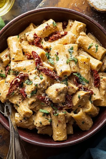 Creamy Sun-dried Tomato Chicken Pasta Recipe Best Creamy Chicken Tomato Pasta Sun-dried Tomato Cream Sauce Pasta Homemade ...