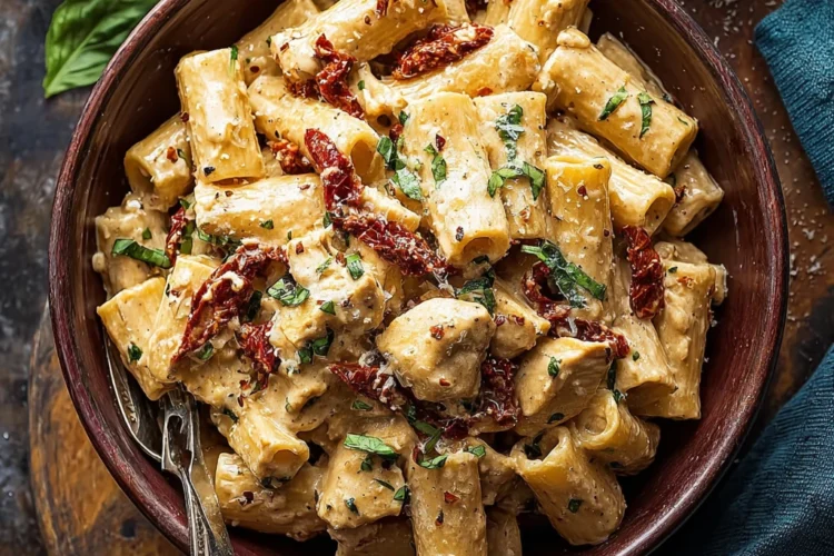Creamy Sun-dried Tomato Chicken Pasta Recipe Best Creamy Chicken Tomato Pasta Sun-dried Tomato Cream Sauce Pasta Homemade ...