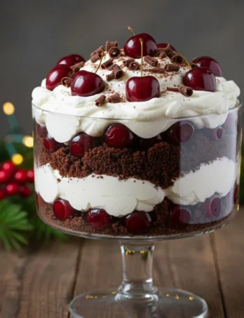 Irresistible Nonalcohol Black Forest Trifle Christmas