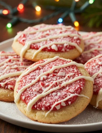 White Chocolate Candy Cane Cookies Festive Delicious